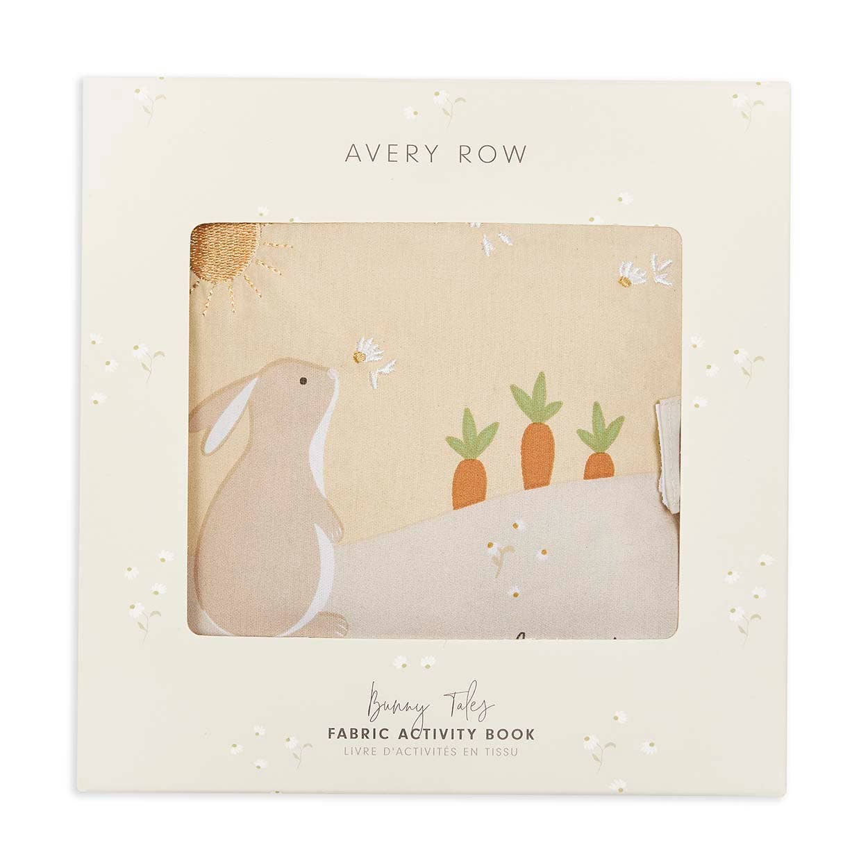 Avery Row - Baby Fabric Book- Bunny Tales