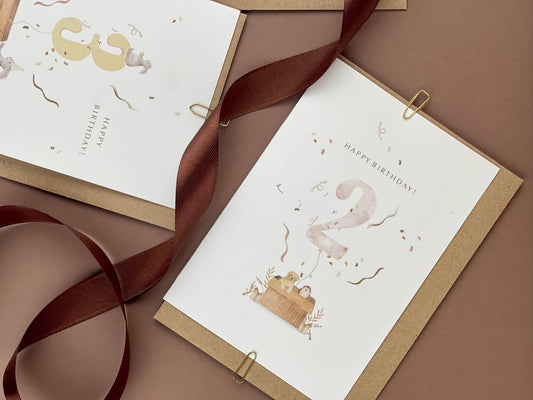 Little Roglets - 2nd Birthday Card | Kids Birthday Card | Special Age Cards