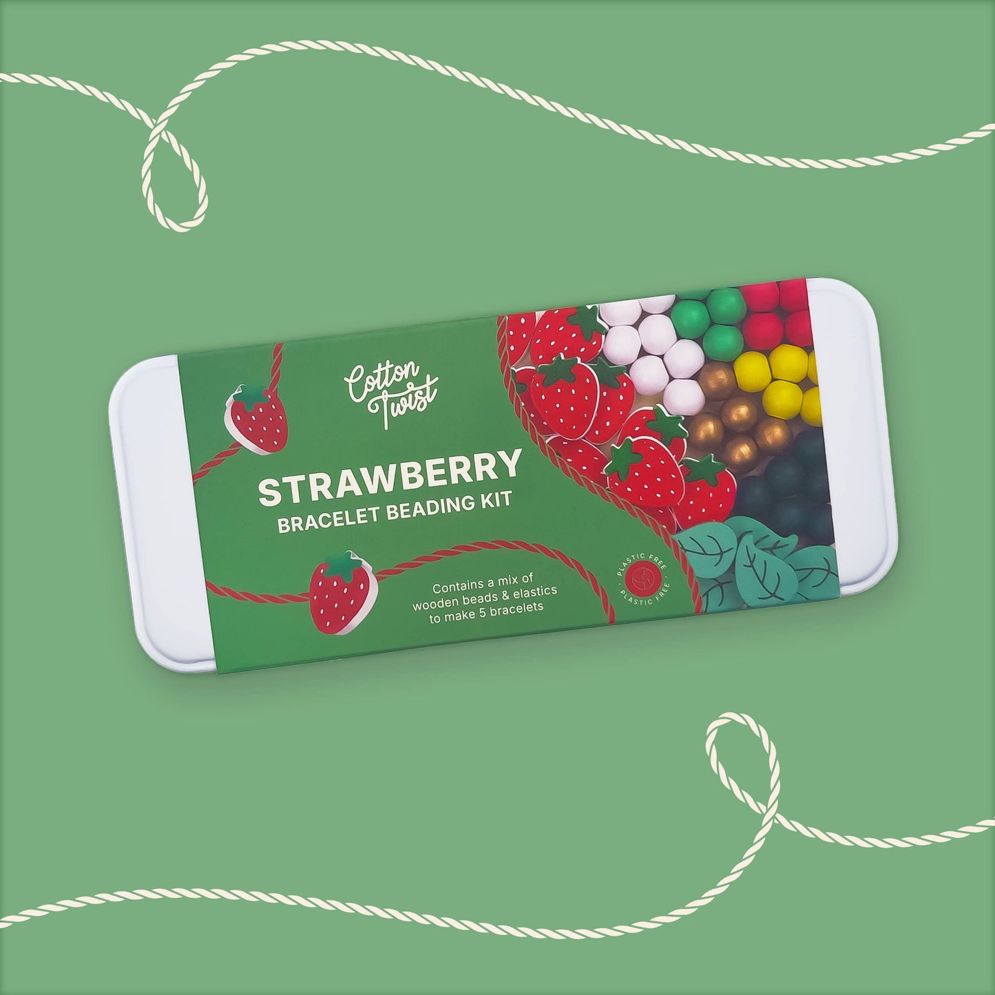 Cotton Twist - Strawberry Bracelet Bead Kit