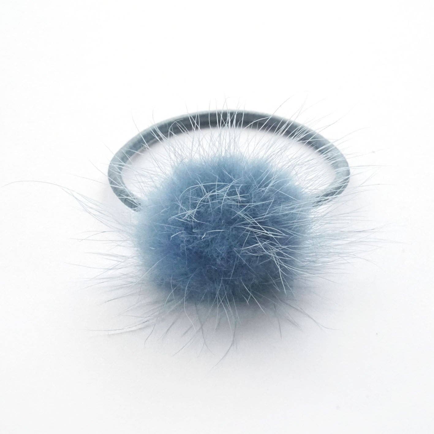 Verity Jones London - Antique Blue Pom Pom Elastic