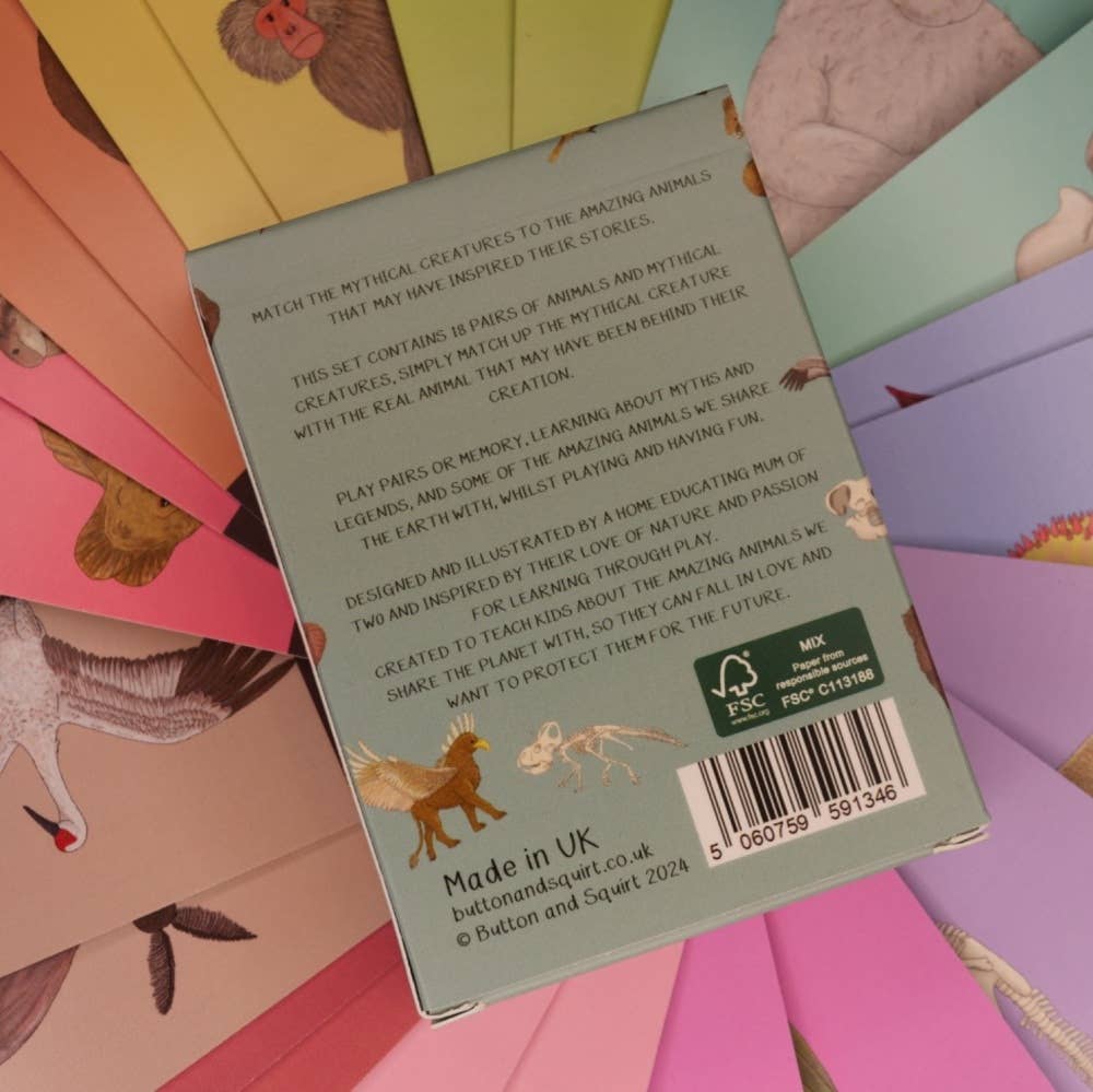 Button & Squirt - Amazing Mythical Creatures Matching Pairs