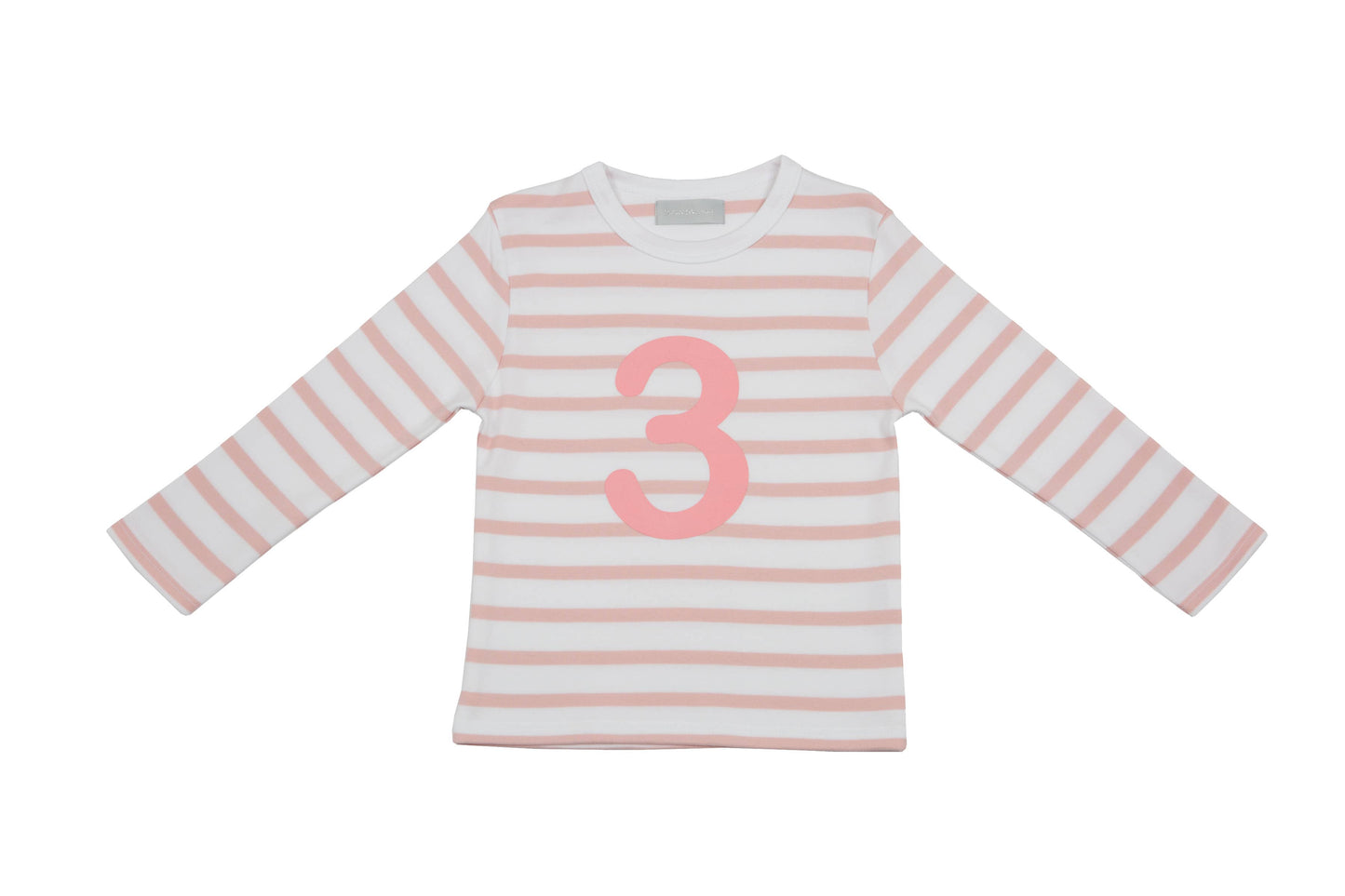 Bob & Blossom Dusty Pink & White Number 3 T-Shirt