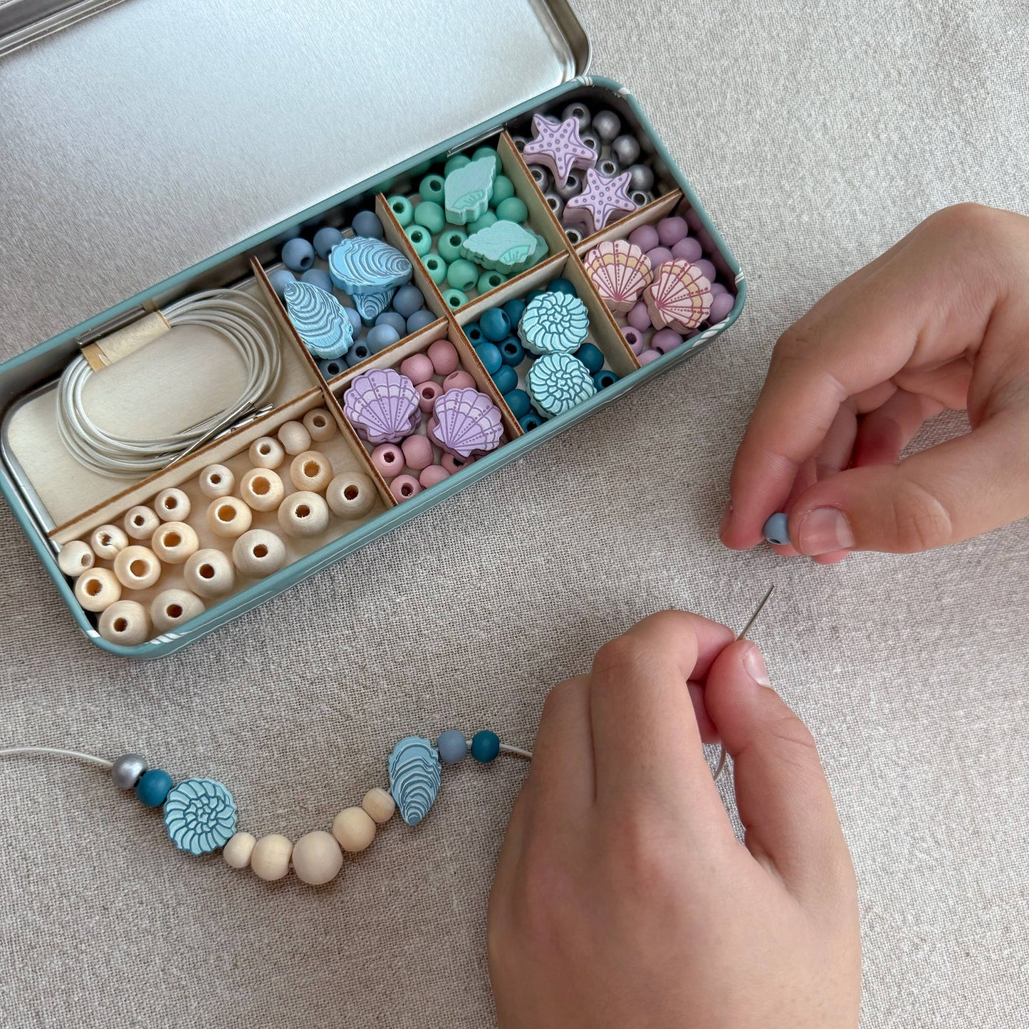 Cotton Twist - Seashell Bracelet Bead Kit