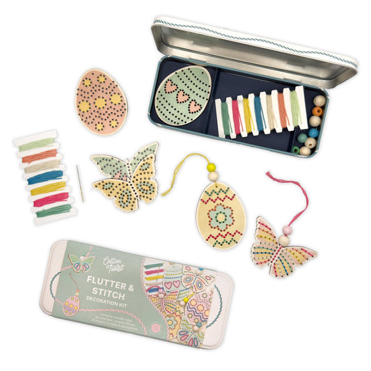 Cotton Twist - Flutter & Stitch Decoration Kit - Easter Craft Kit