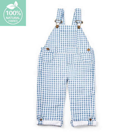Dotty Dungarees - Atlantic Seersucker Dungarees