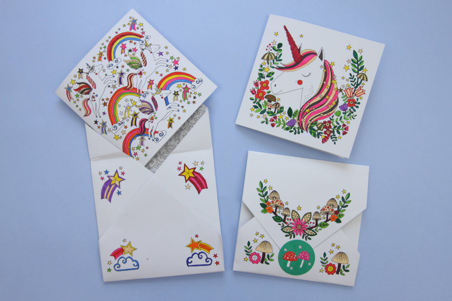 Nosy Crow - National Trust: Unicorns & Rainbows: Colouring Cards