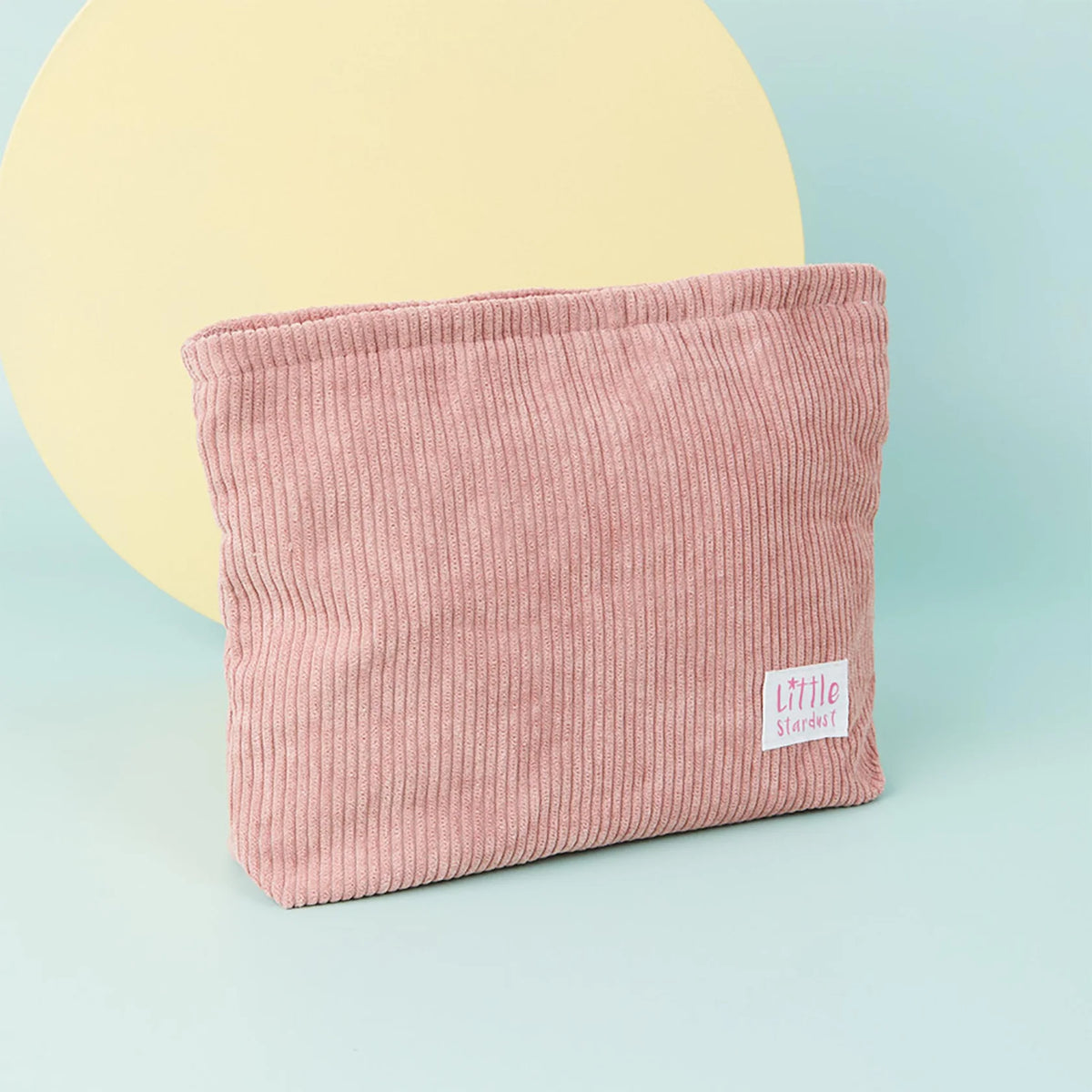 The Natural Play Make-up Company- Large Dusky Pink Corduroy Makeup Bag