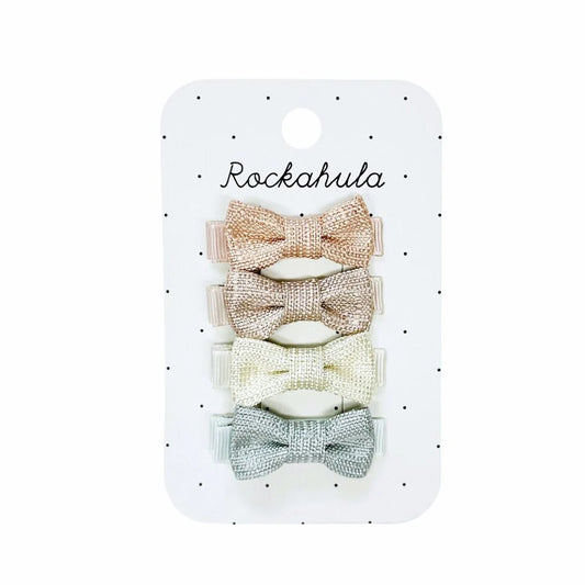 Rockahula Nordic Shimmer Mini Bow Clips