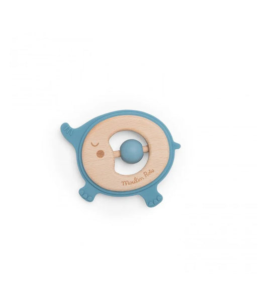 Moulin Roty Elephant Teething Rattle Sous Mon Baobab