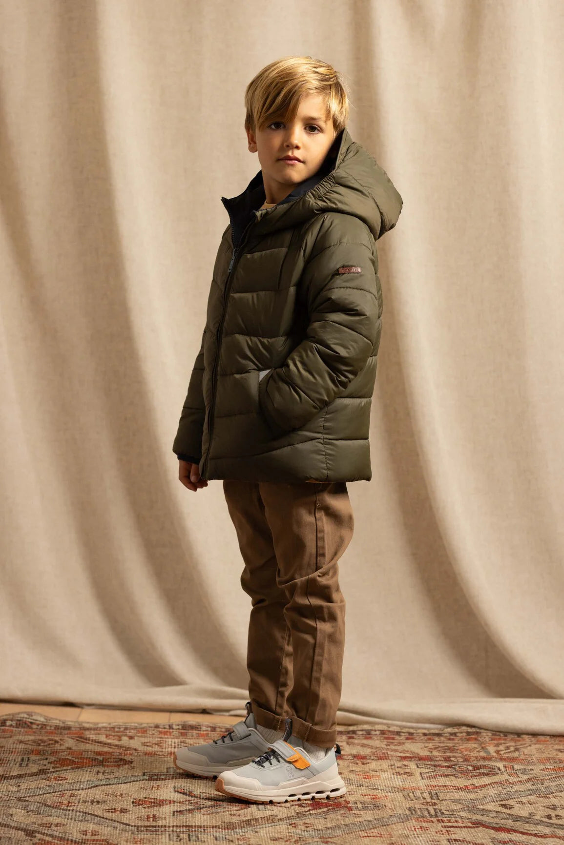 TOASTIE Ink Navy , Balsam Khaki Ecoreversible Puffer