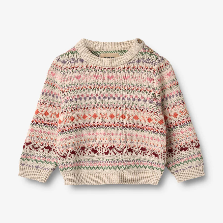 WHEAT Jacquard Pullover Olga