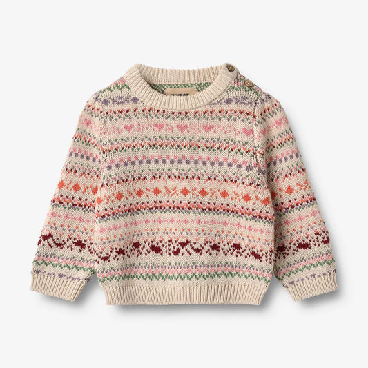 WHEAT Jacquard Pullover Olga