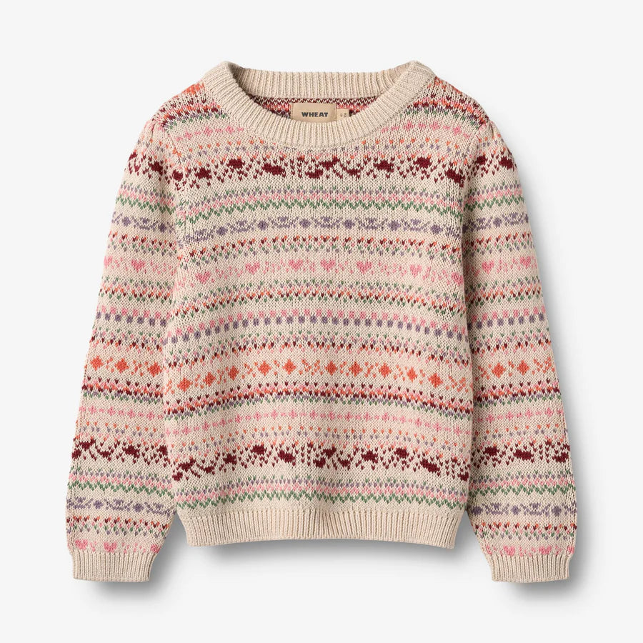 WHEAT Jacquard Pullover Olga