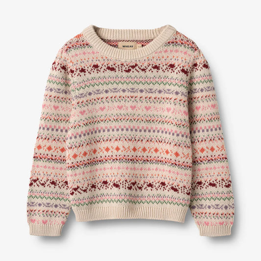 WHEAT Jacquard Pullover Olga