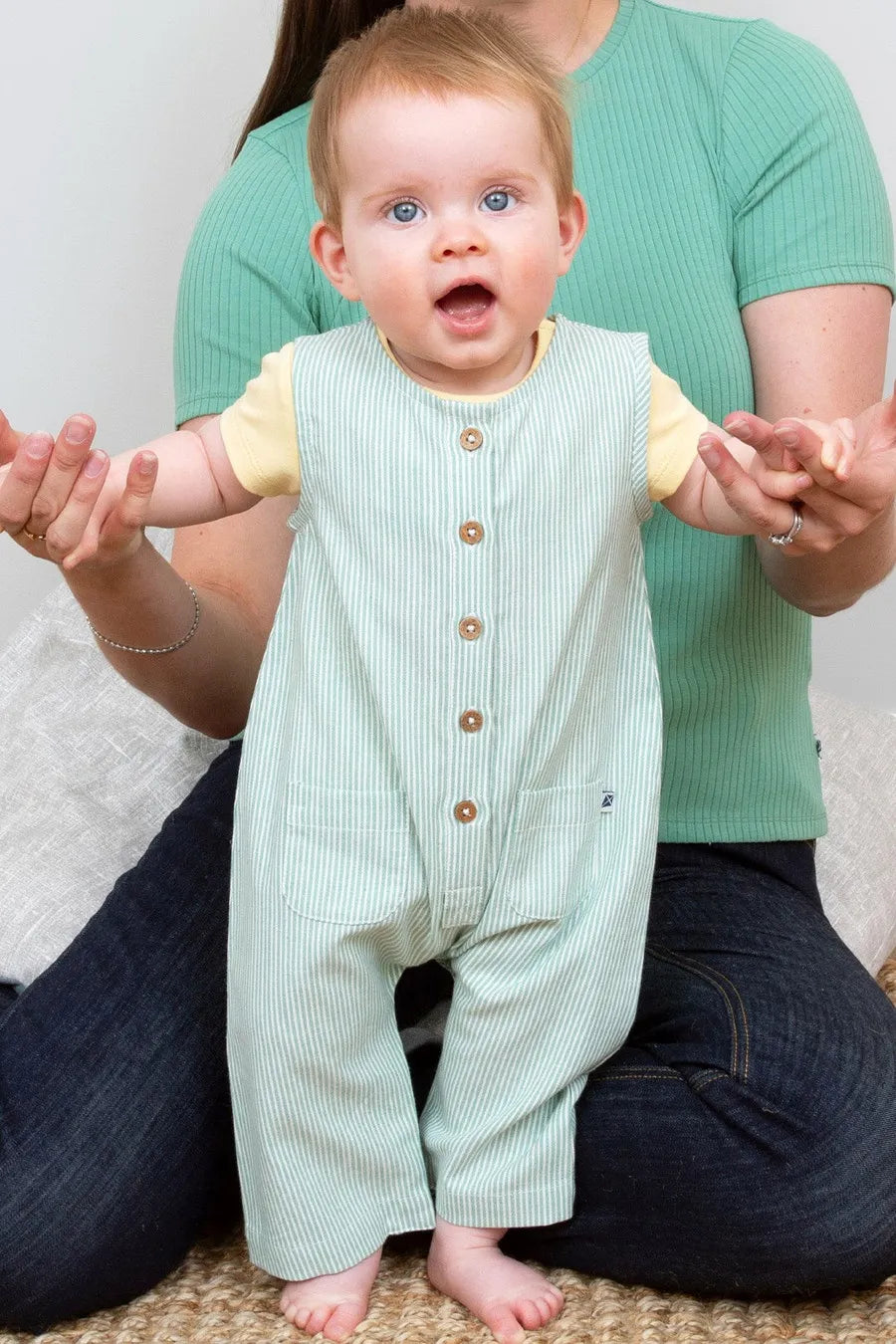 Kite Ticking Dungarees