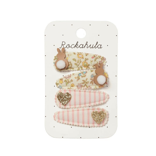 Rockahula Petal Bunny Fabric Clip Set
