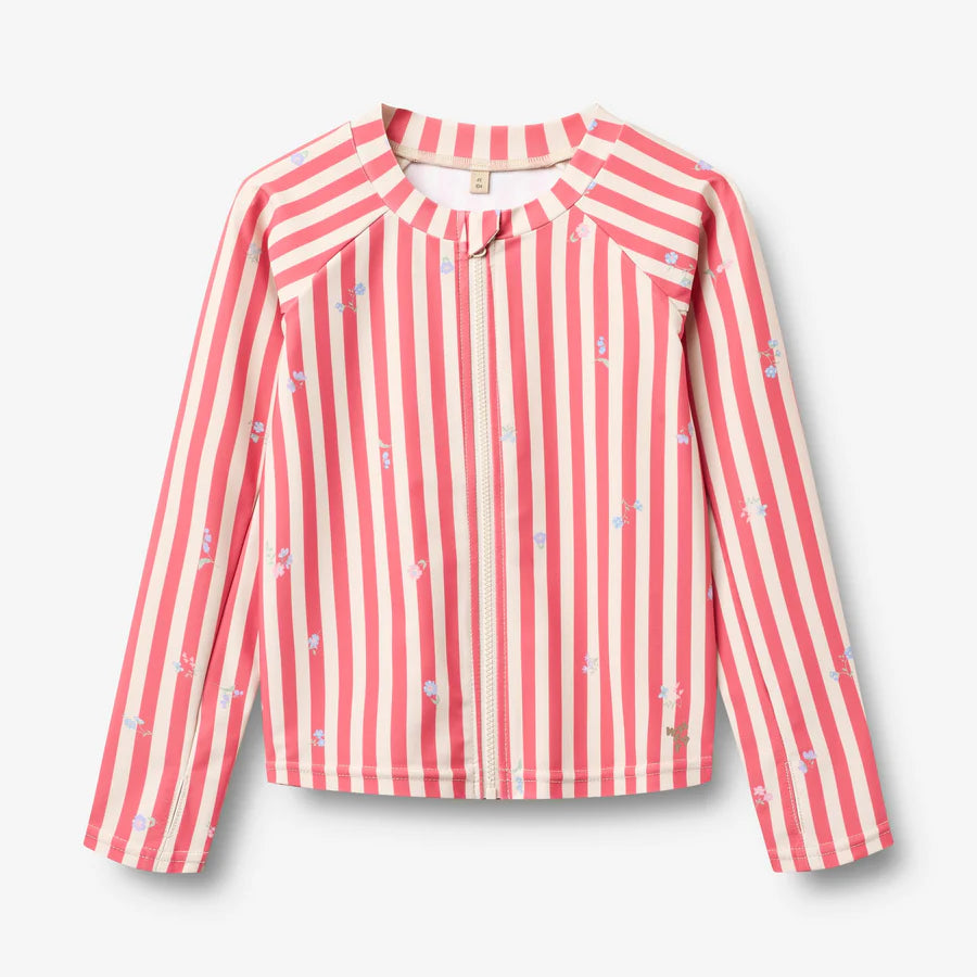 WHEAT Swim T-shirt L/S Zip Ada