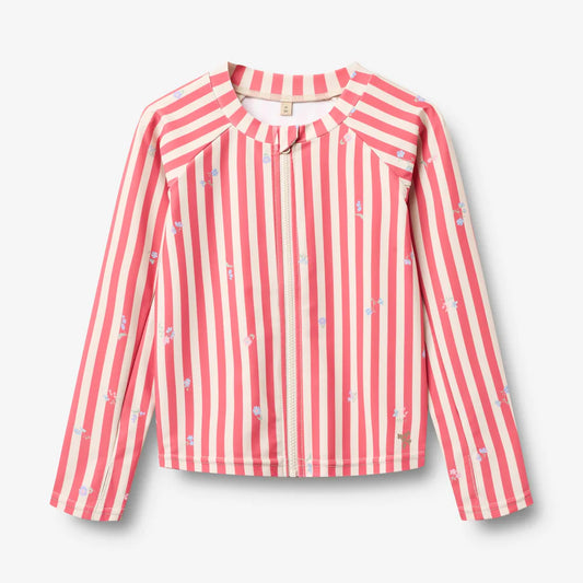 WHEAT Swim T-shirt L/S Zip Ada