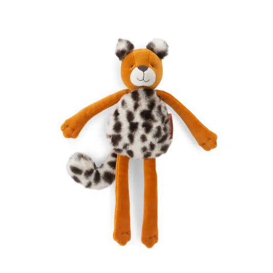 Moulin Roty Taigo Leopard Rattle Soft Toy La Foret Mawa