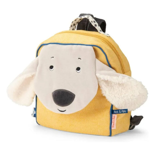 Moulin Roty Yellow Dog Backpack Puce & Pilou