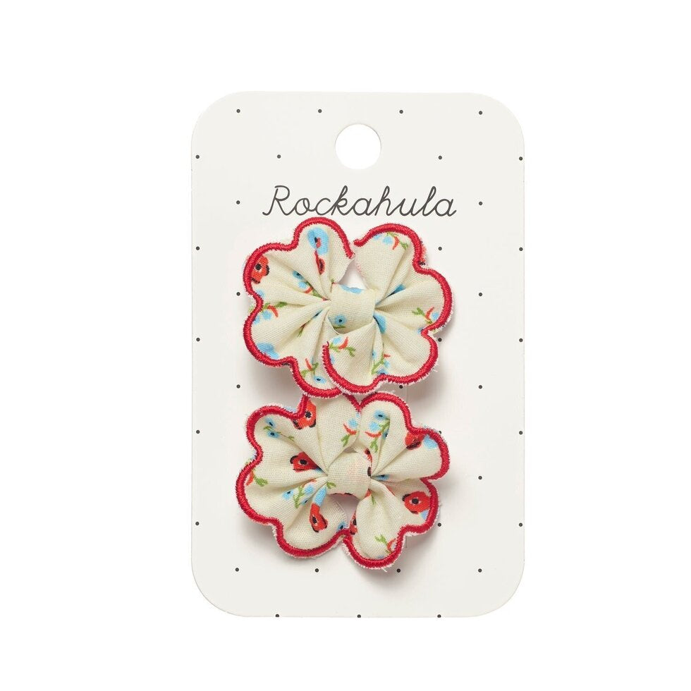 Rockahula Martha Ditsy Scallop Bow Clips