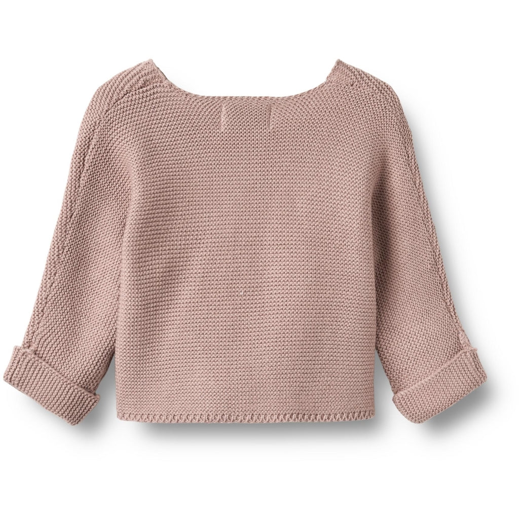 WHEAT Knit Wraparound L/S Siva Dry Rose