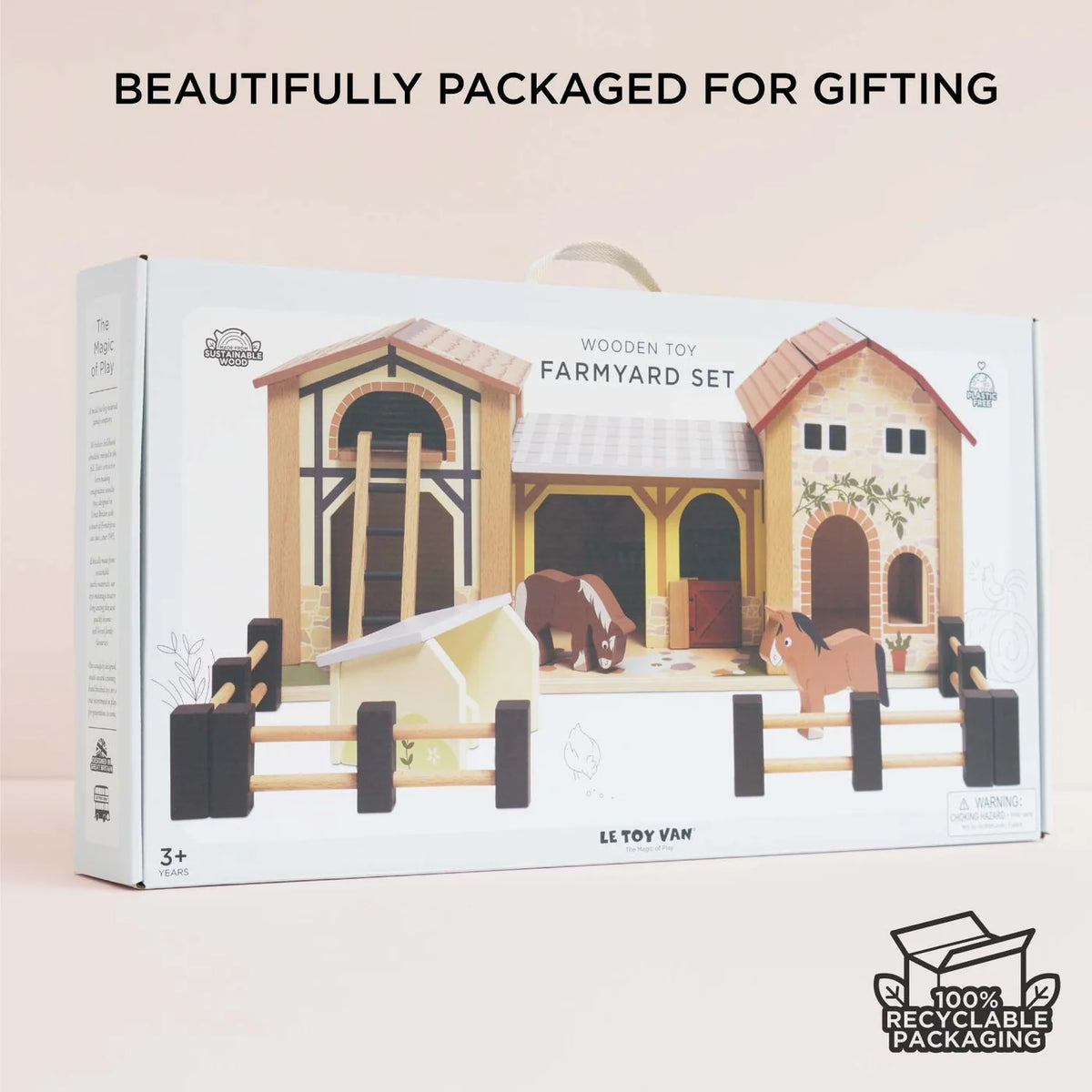 LE TOY VAN Wooden Farmyard Stables