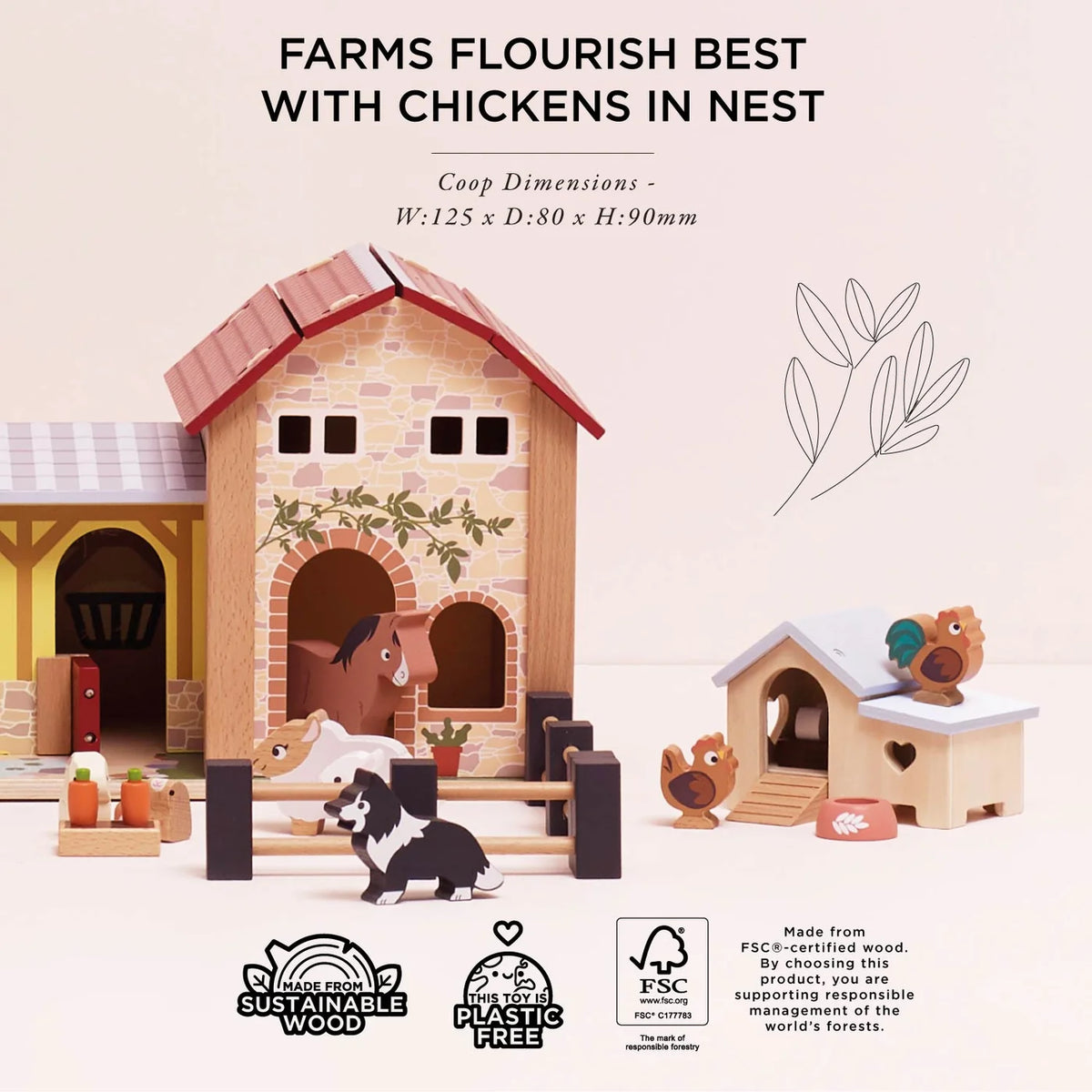 LE TOY VAN Chicken Coop Playset