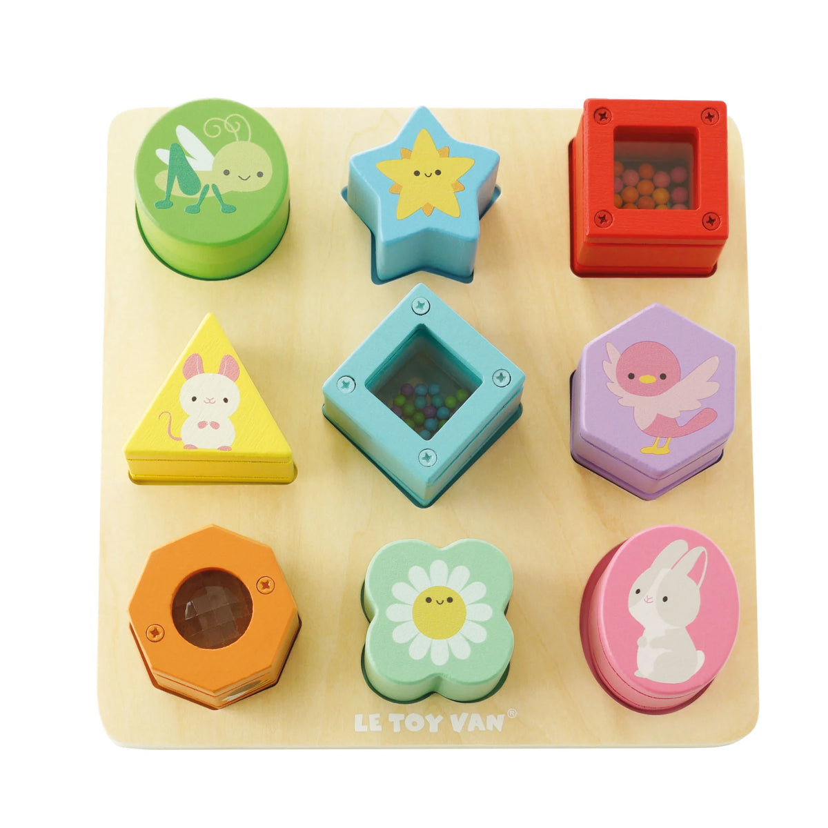 LE TOY VAN Rainbow Sensory Shape Sorter