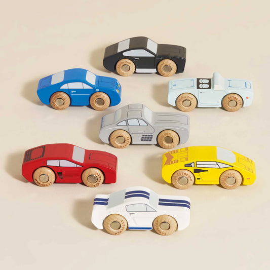 LE TOY VAN Classic Wooden Sports Cars 7 Piece