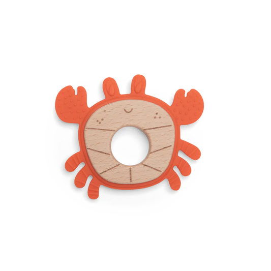 Moulin Roty Crab Teething Ring Les Aventures de Paulie
