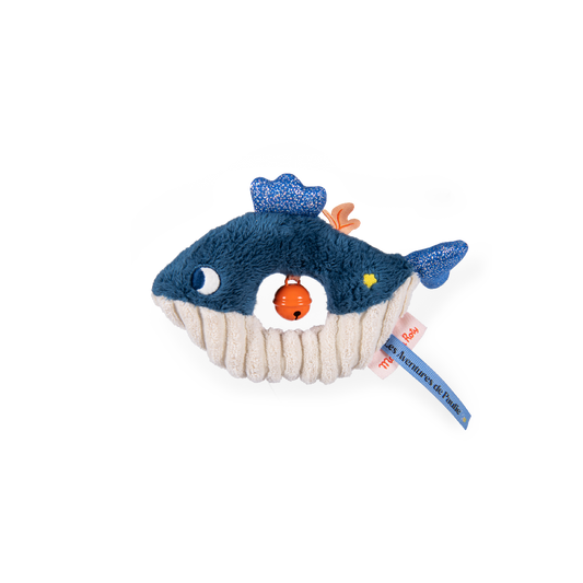 Moulin Roty Whale Rattle Les Adventures de Paulie