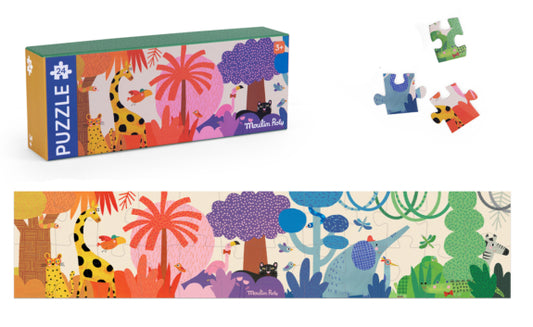 Moulin Roty The Colourful World Puzzle (24 pieces) Les Toupitis