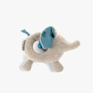 Moulin Roty Elephant Ring Rattle Sous Mon Baobab