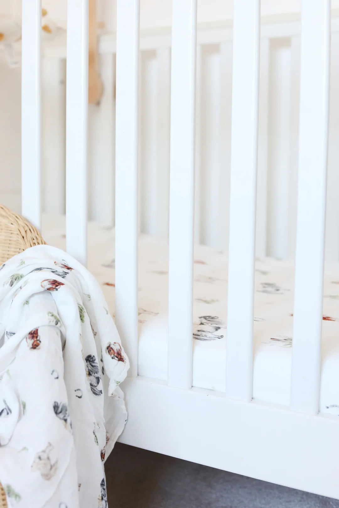 The Little Stamford Co. Pony Muslin Swaddle Blanket