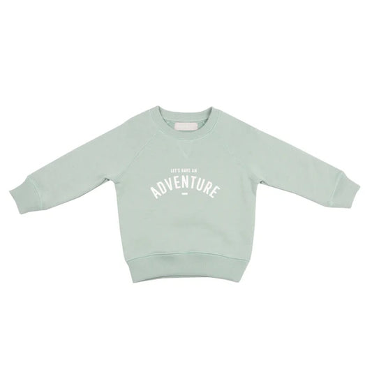 Bob & Blossom Sage ‘Let’s Have an Adventure’ Sweatshirt