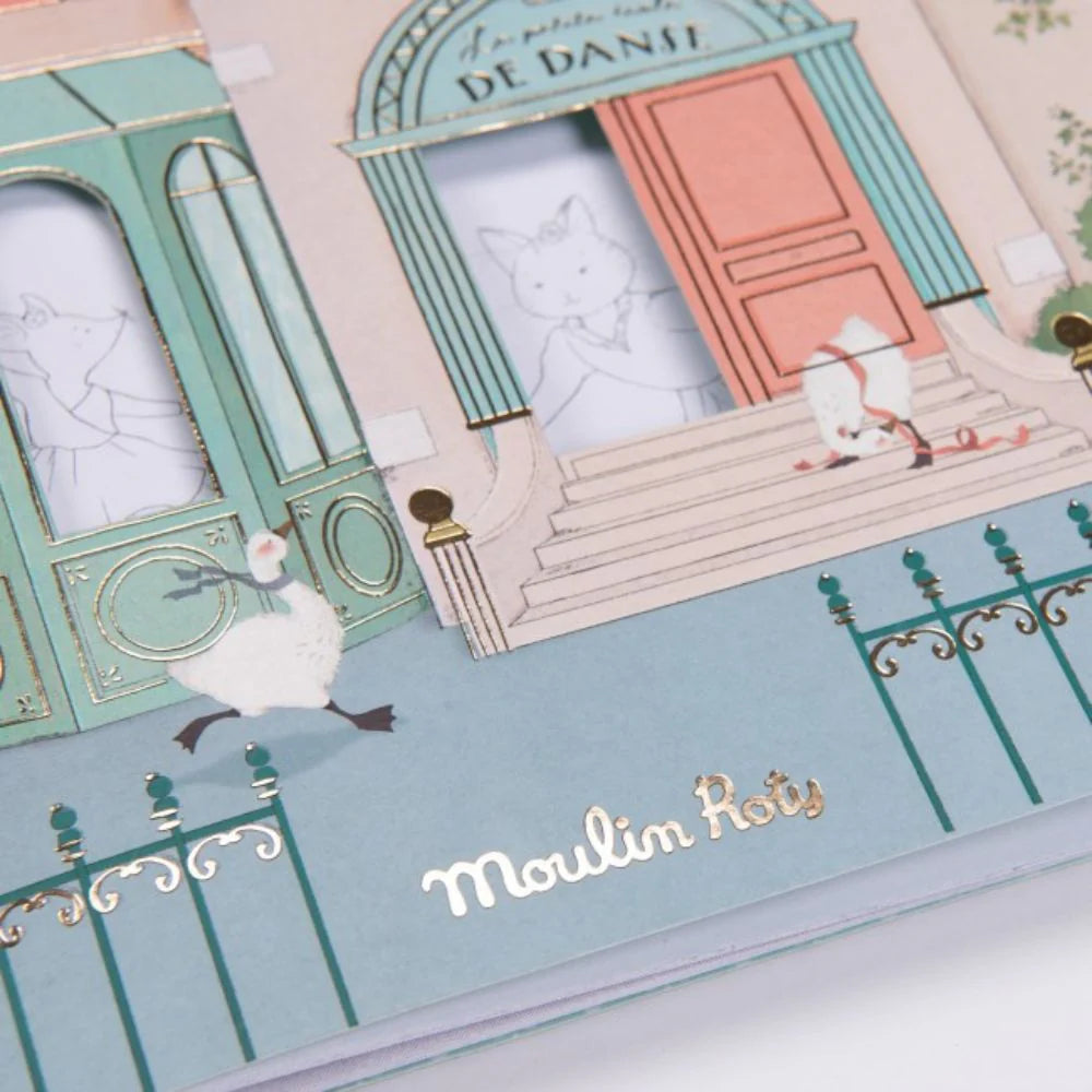 Moulin Roty Colouring Book + 170 Stickers La Petite Ecole De Danse