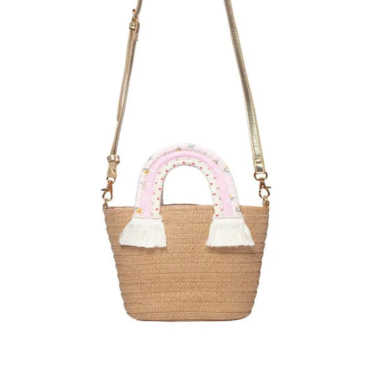Rockahula Picnic Rainbow Handle Basket Bag