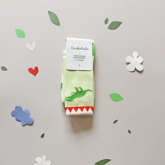 Rockahula T-Rex 2 Pack Socks 12-3 Jnr