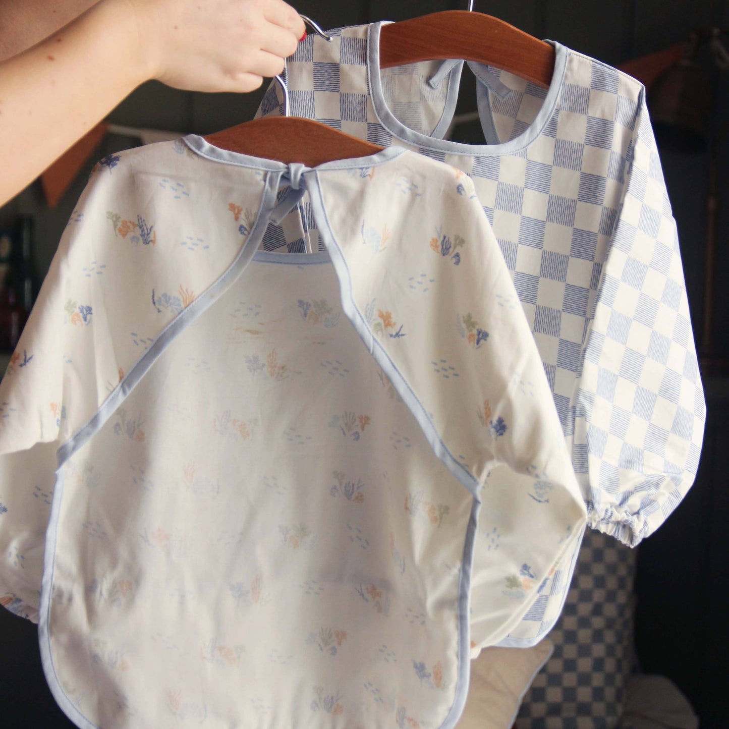 Avery Row - Sleeved Bib - Waves