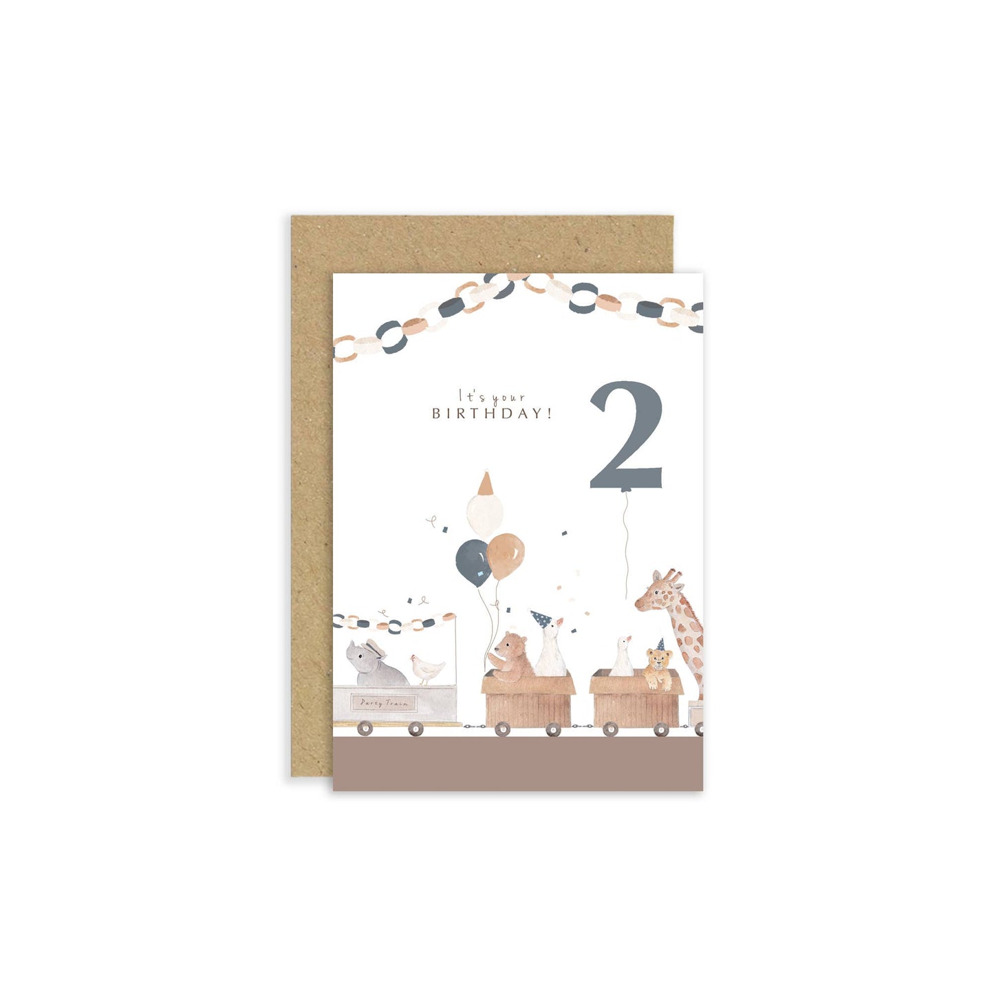 Little Roglets - 2nd Birthday Card | Special Ages Card | Train Birthday Card 