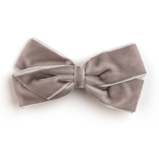 Verity Jones London - Medium Metal Grey Velvet Hair Clip