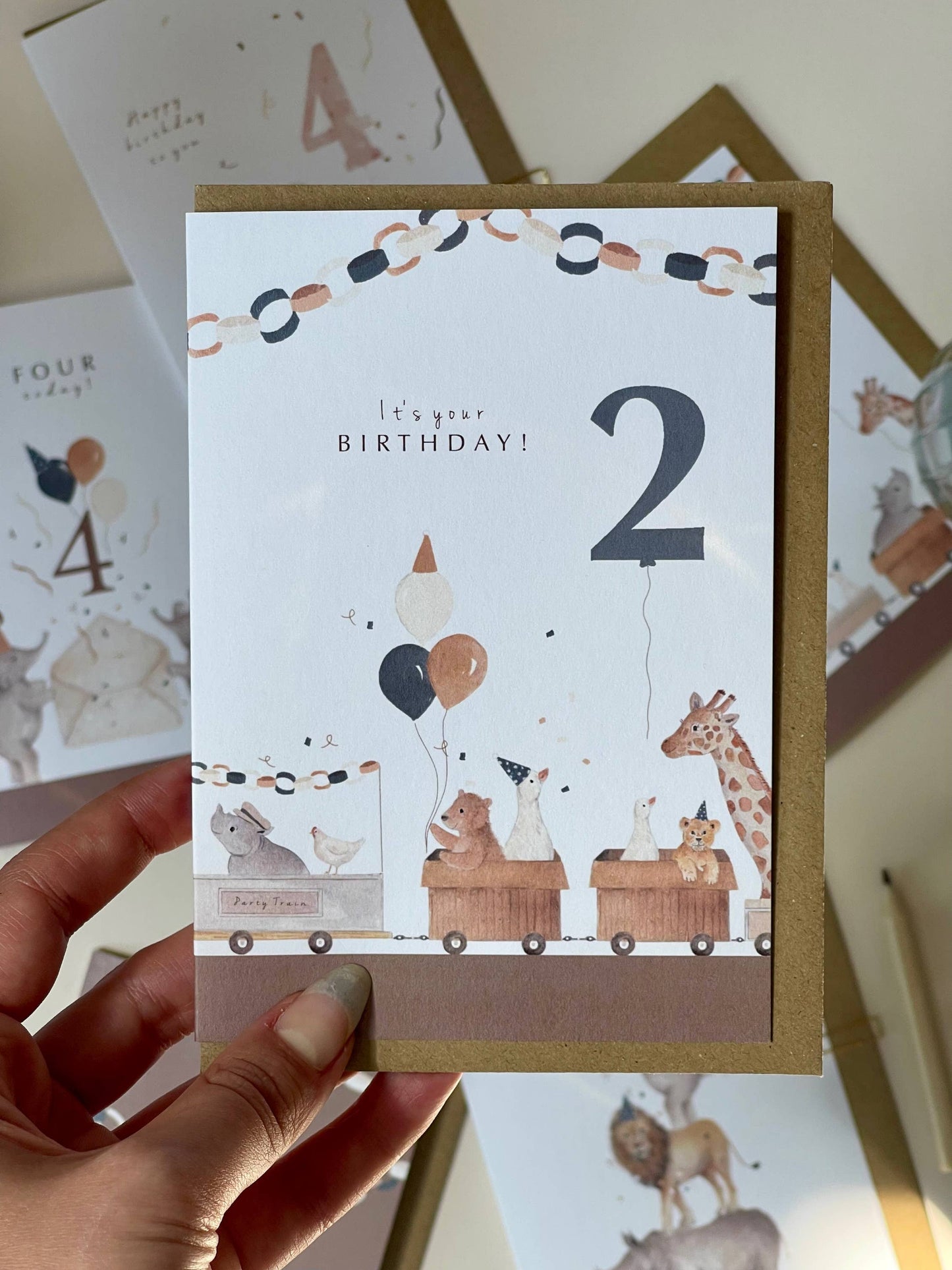 Little Roglets - 2nd Birthday Card | Special Ages Card | Train Birthday Card 