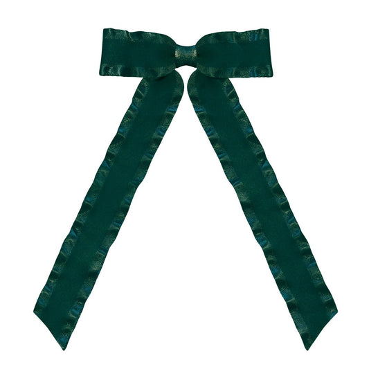 Verity Jones London - Spruce Medium Long Tail Ruffle Hair Clips