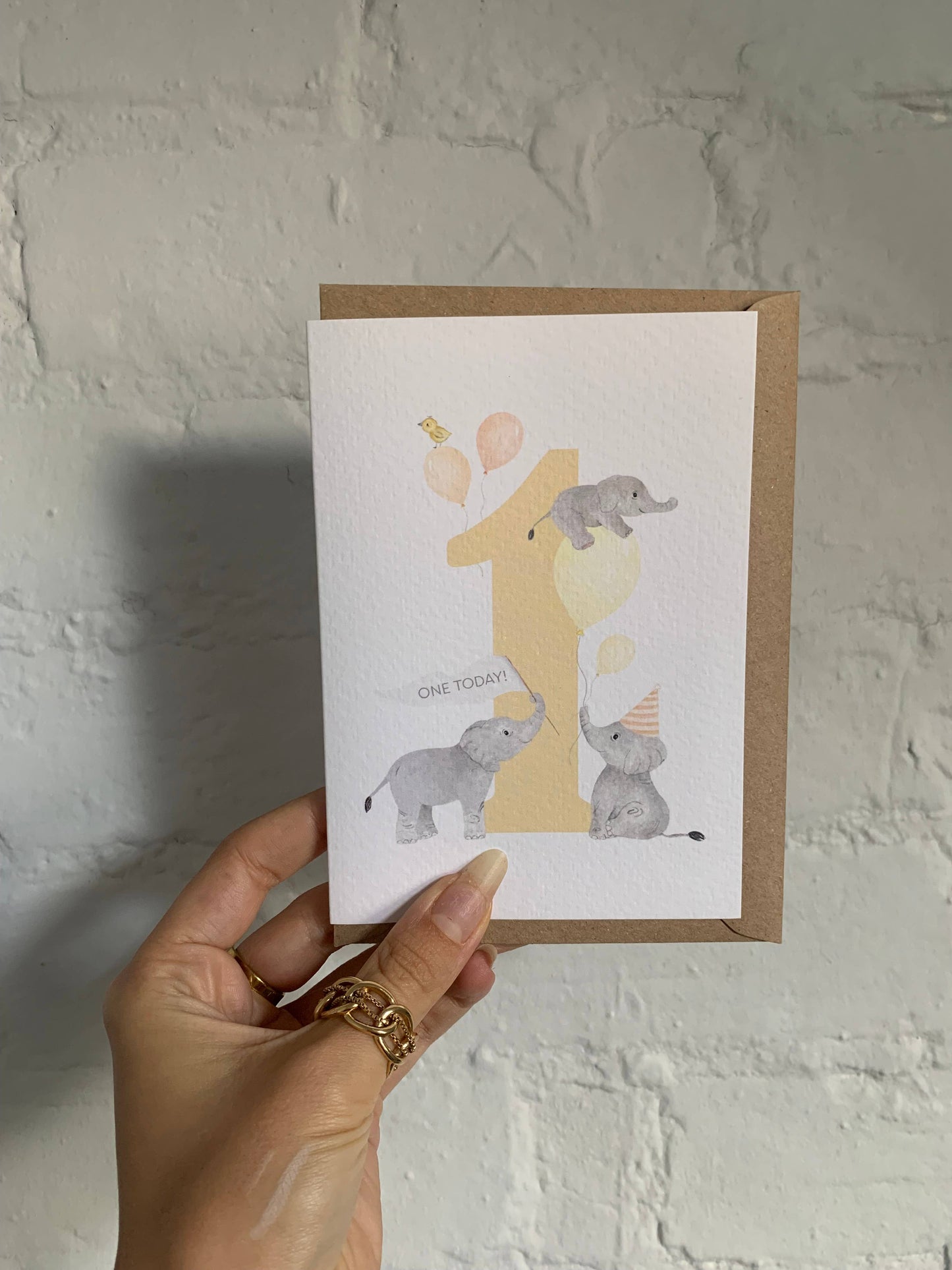 Little Roglets - Elephants 1st Birthday Card | Special Age Birthday Cards