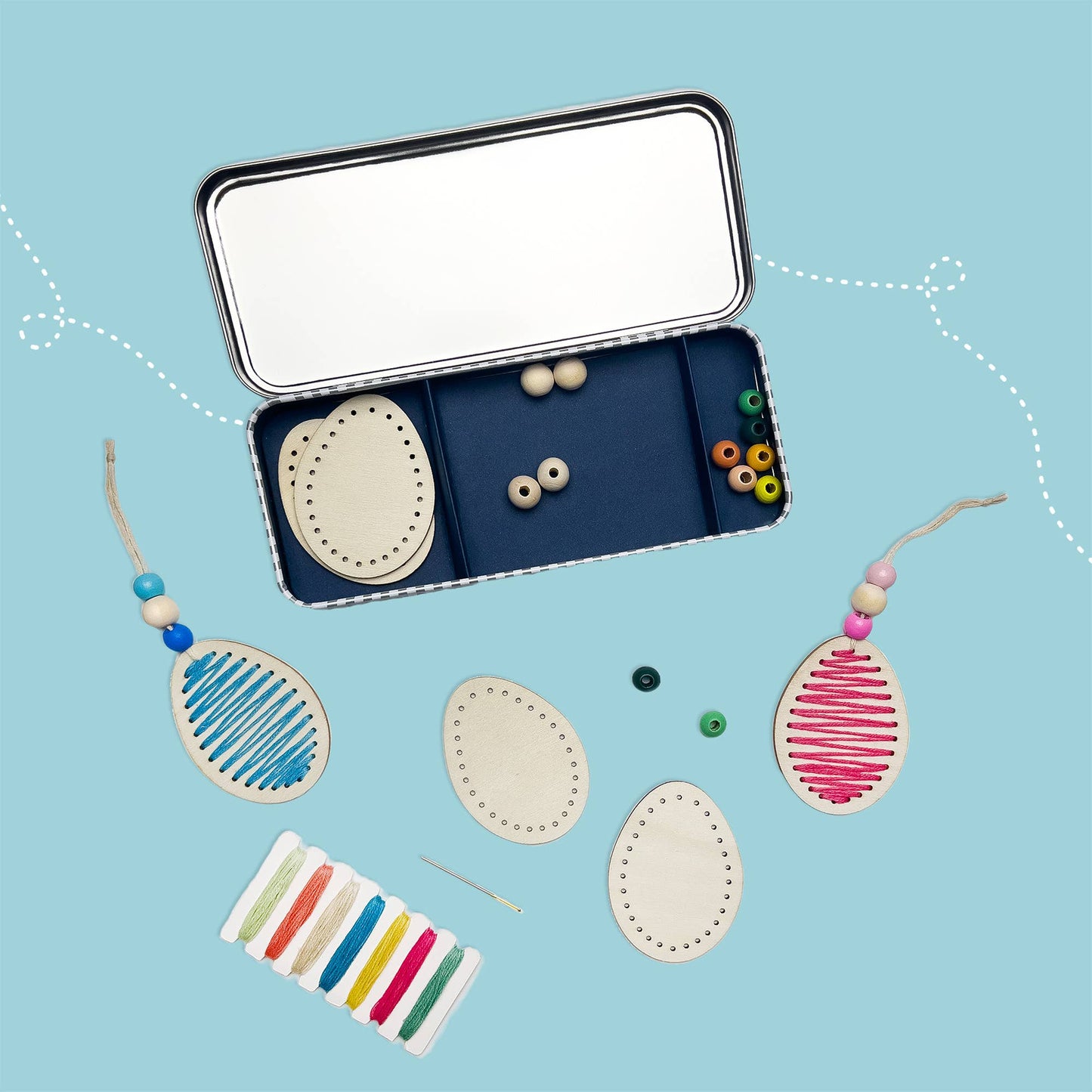 Cotton Twist - Springtime Stitches Egg Decoration Kit - Easter Craft Kit