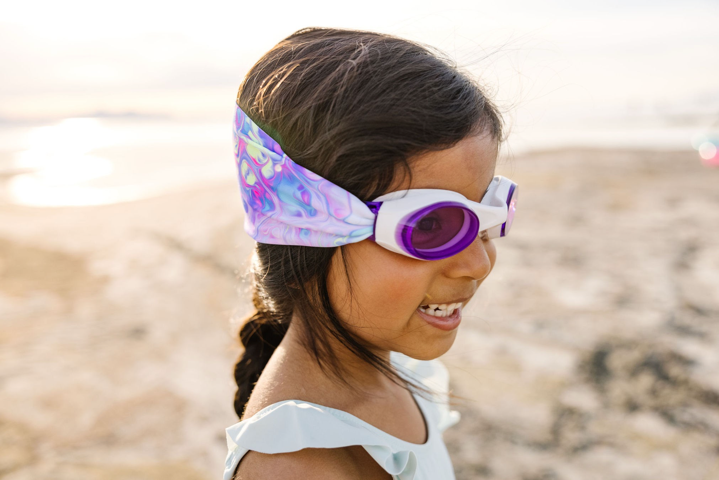 Splash Place Swim Goggles - Pastel Swirl Swim Goggles