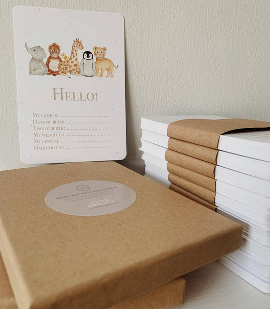 Little Roglets - Baby Milestone Card Set | New Baby Gift | Baby Shower Gifts