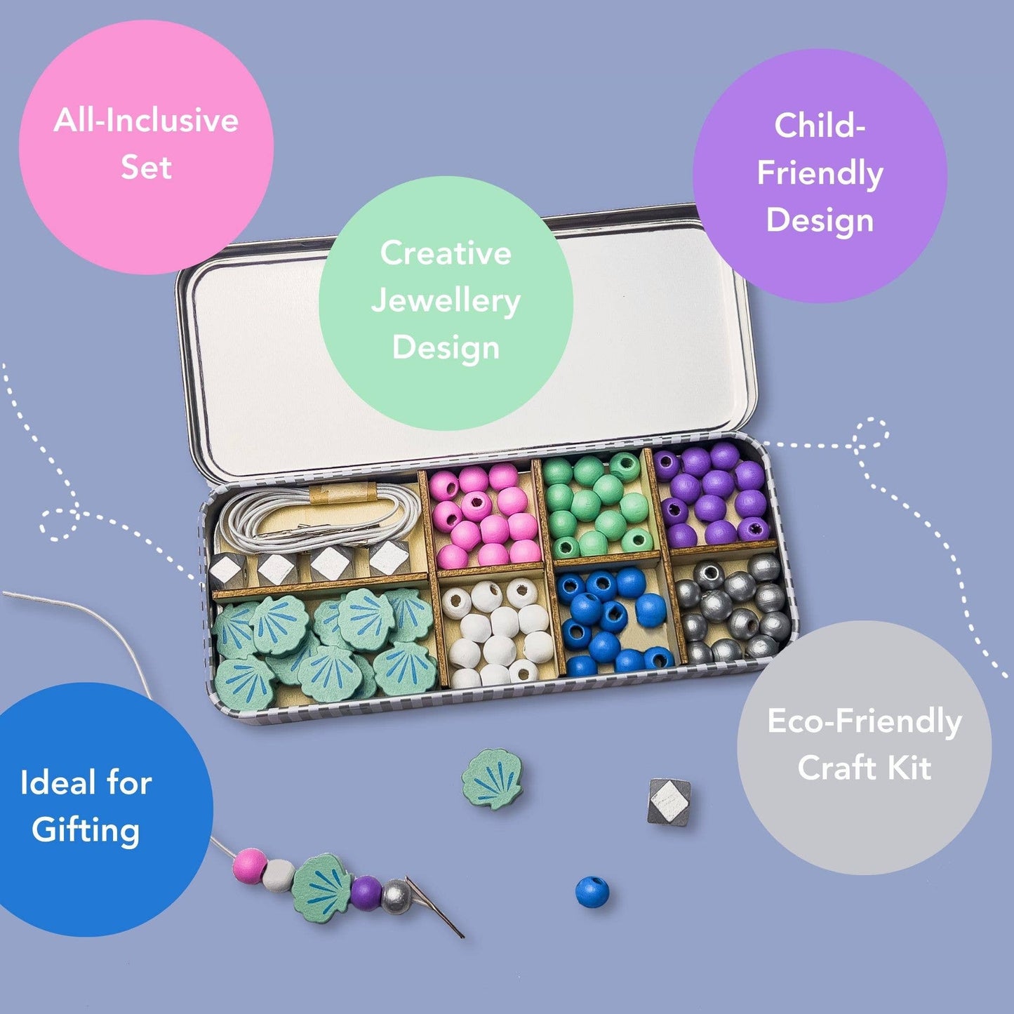Cotton Twist - Mermaid Bracelet Bead Kit