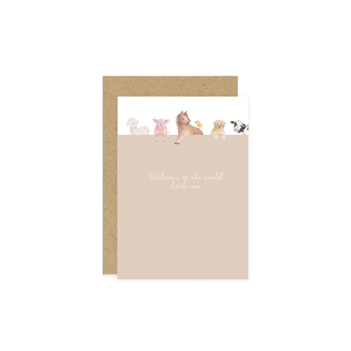 Little Roglets - Farmyard Welcome to the World Baby Card | New Baby Cards